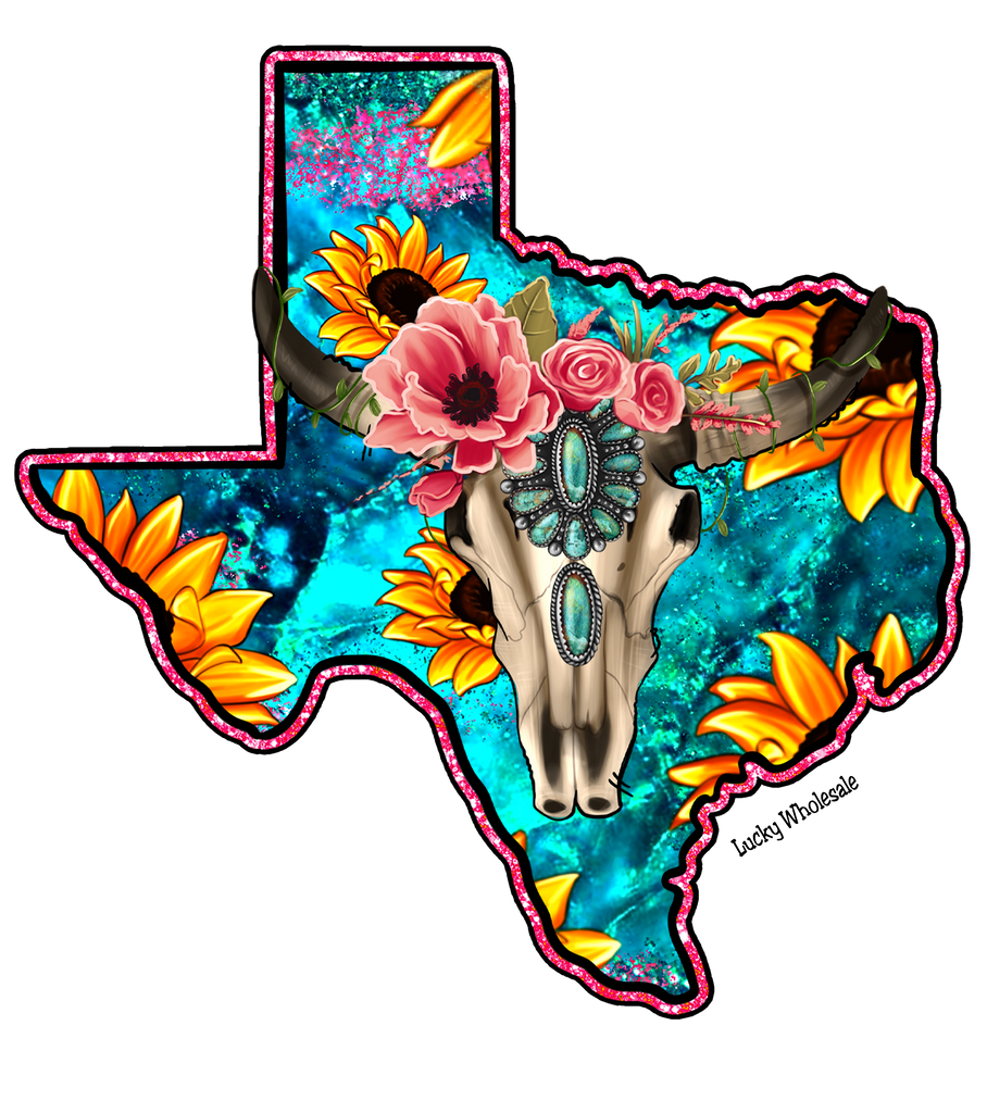 SUNFLOWER TURQ STEER