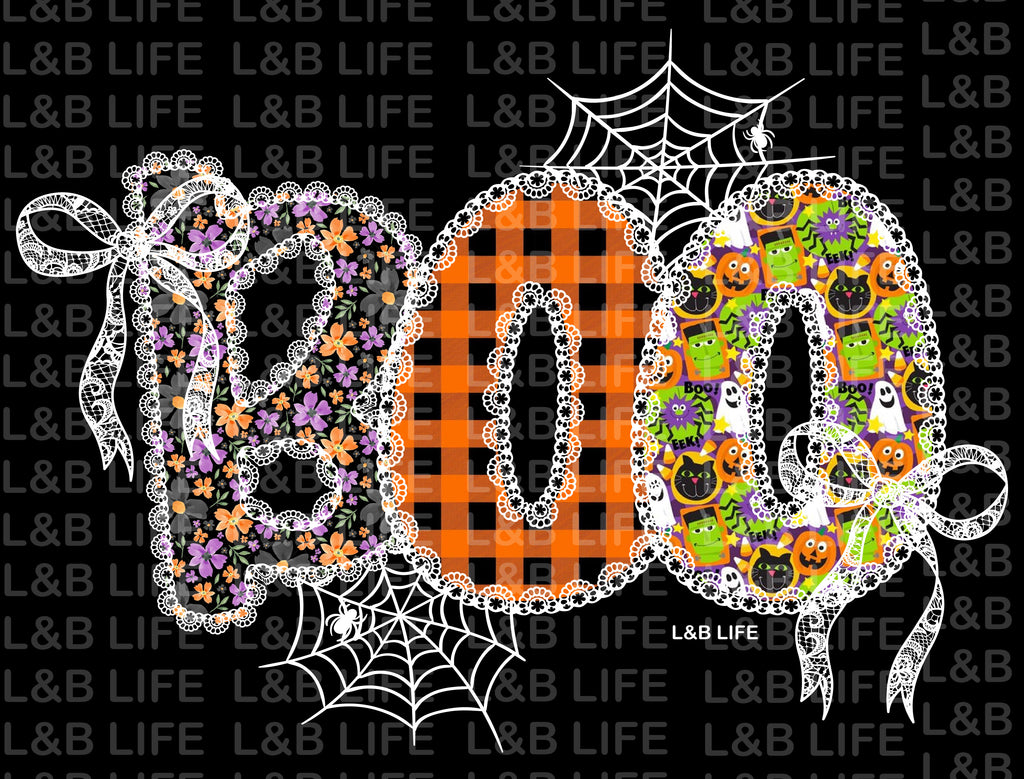 BOO LACE BOW