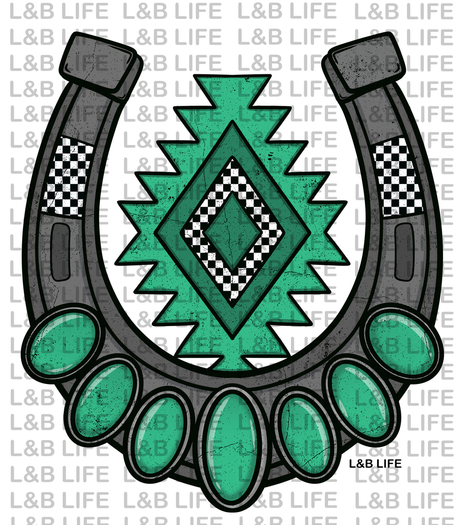 AZTEC CHECKER HORSESHOE