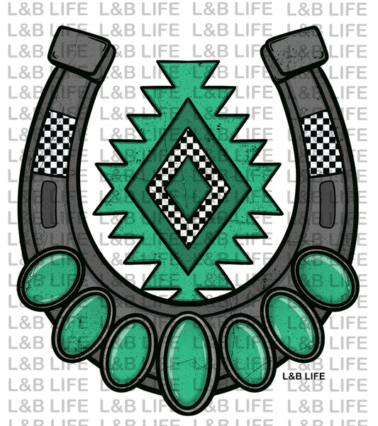 AZTEC CHECKER HORSESHOE