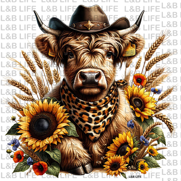 SUNFLOWER WHEAT COW