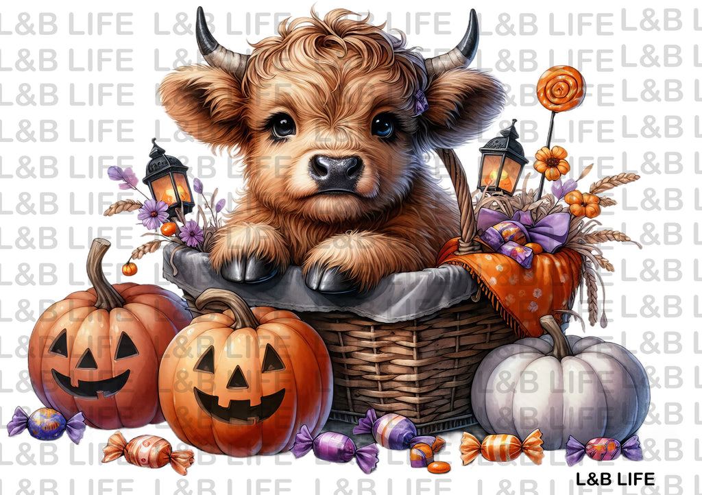 PUMPKIN BASKET COW