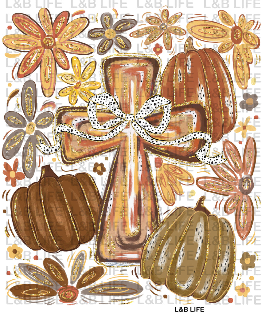 FALL WATERCOLOR CROSS