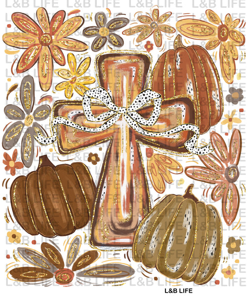 FALL WATERCOLOR CROSS