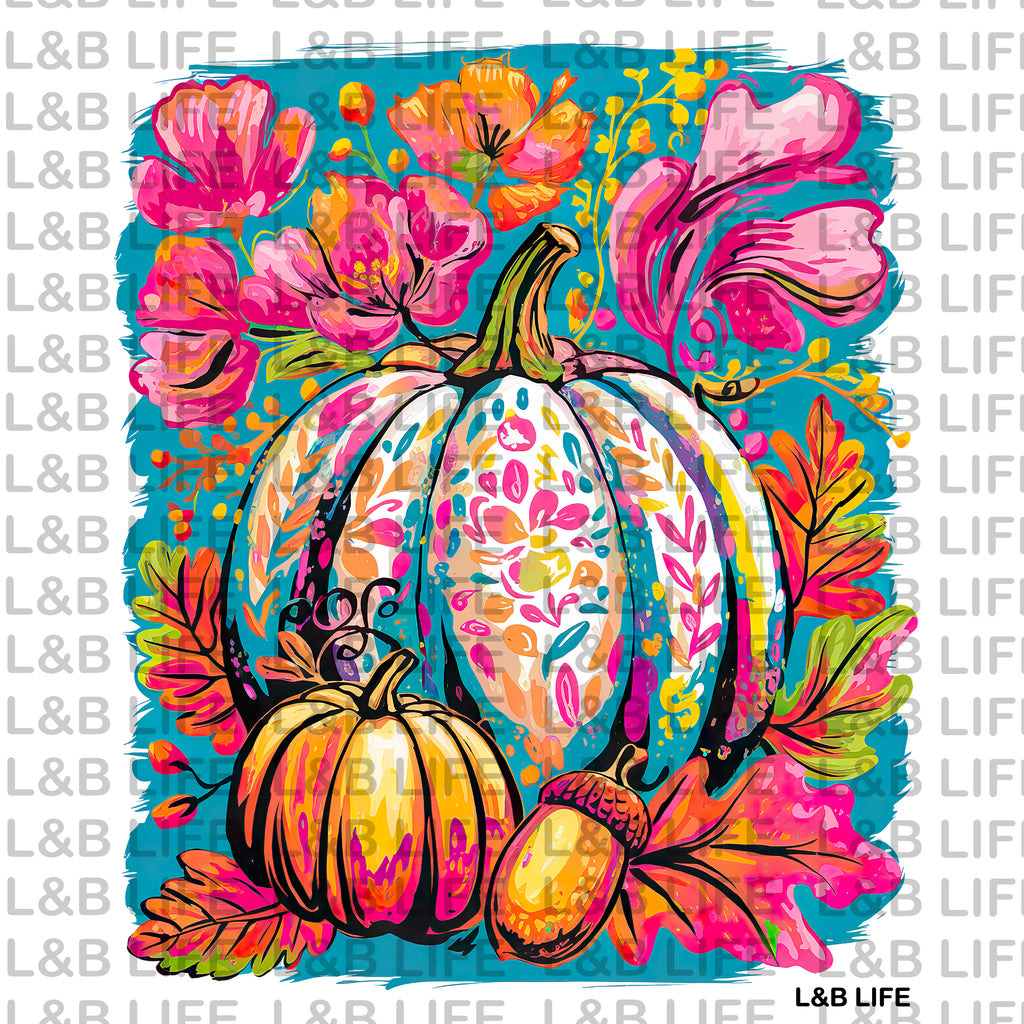 FLORAL PUMPKIN