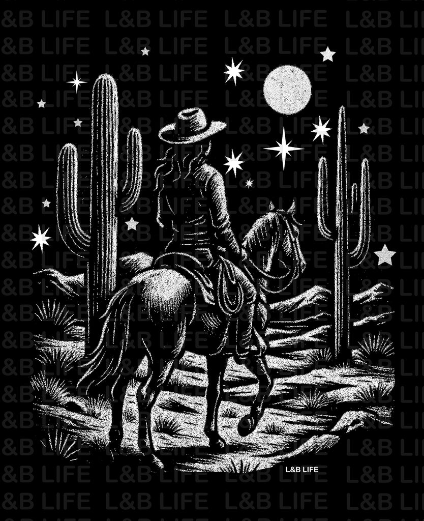 WHITE DESERT COWGIRL