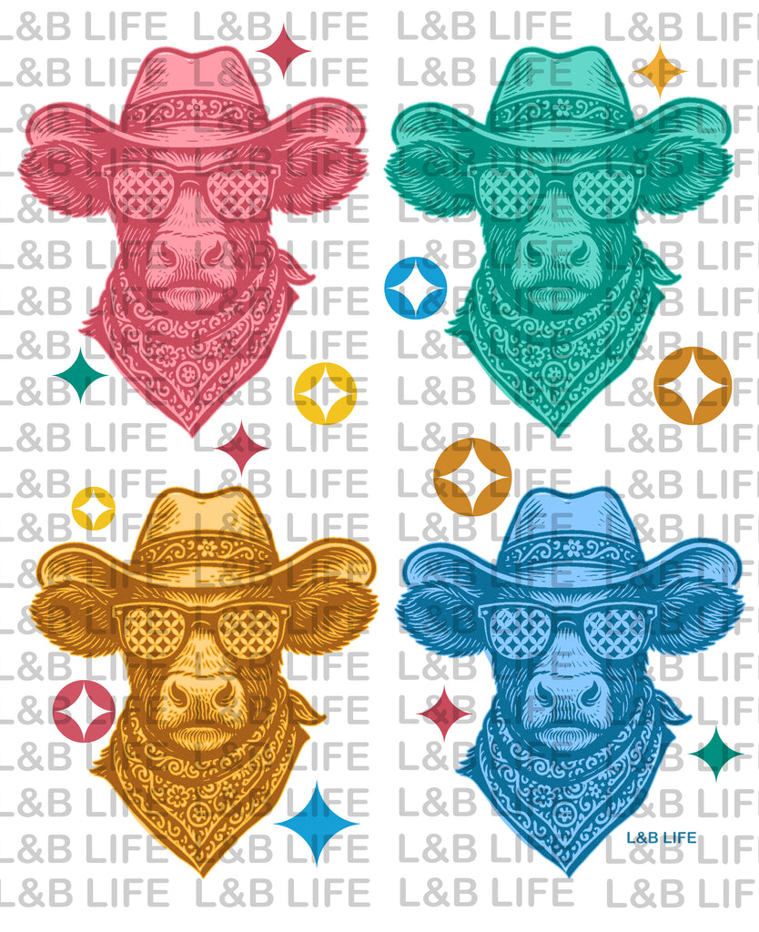 4 HAT COWS