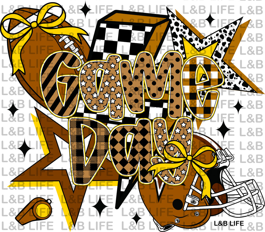 GAME DAY YELLOW STARS