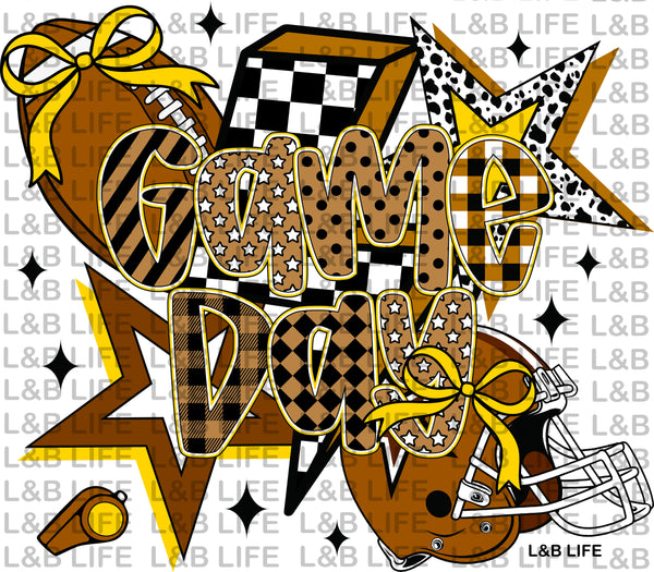 GAME DAY YELLOW STARS