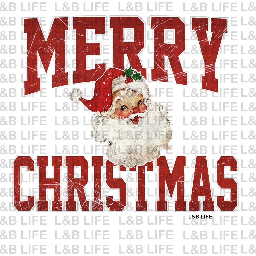 MERRY CHRISTMAS VINTAGE SANTA