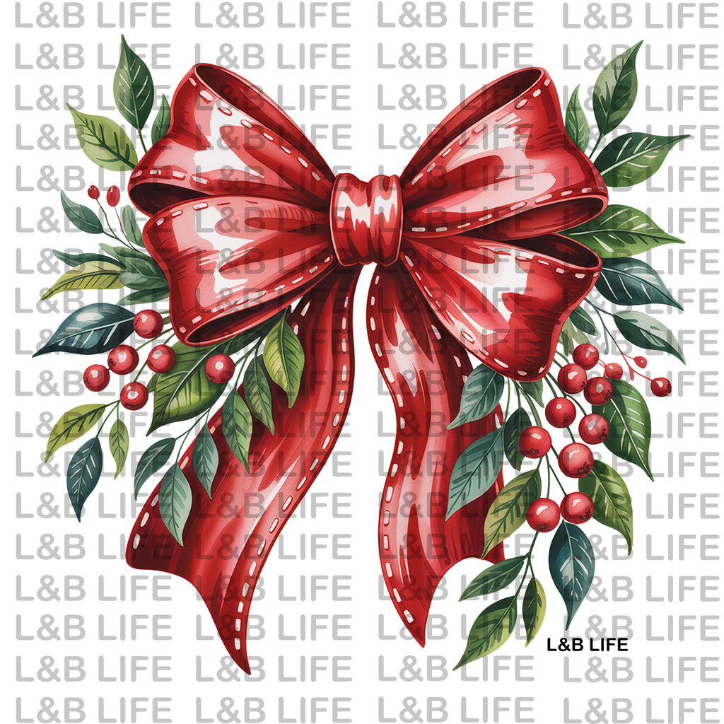 CHRISTMAS RED BOW