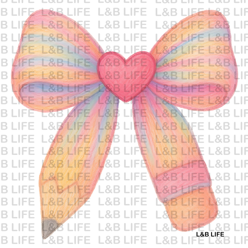RAINBOW PENCIL BOW
