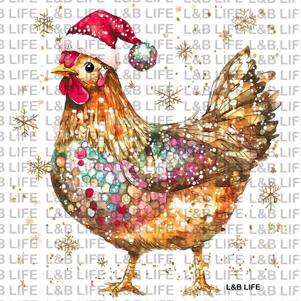SANTA HAT CHICKEN