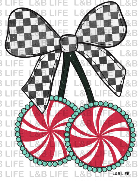 PEPPERMINT BOW CHERRIES