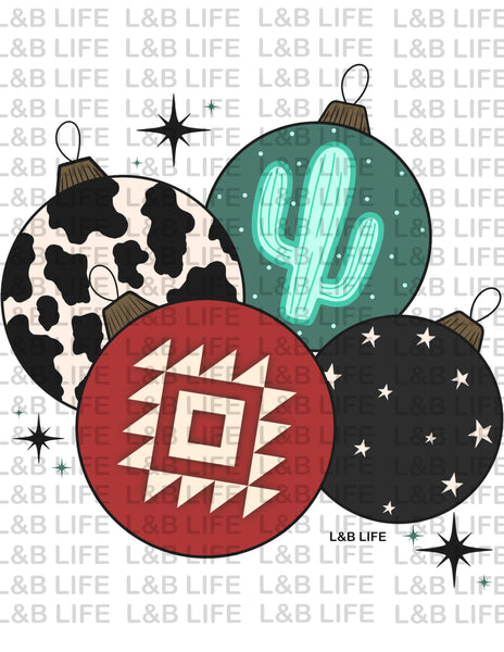 WESTERN CHRISTMAS ORIMENTS