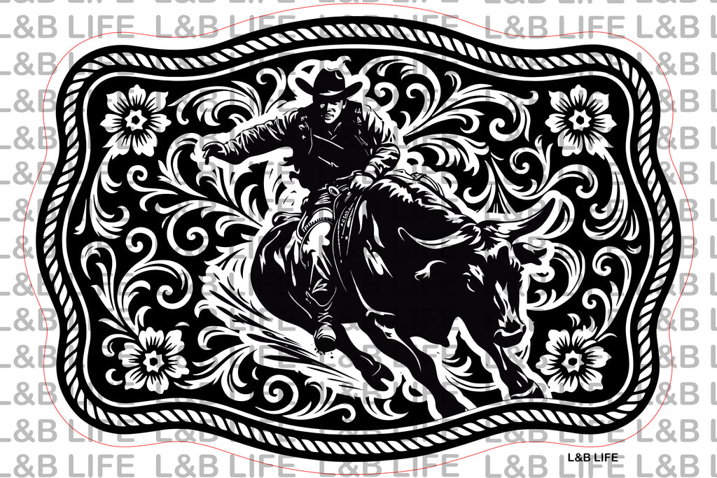 BULL RIDER BUCKLE