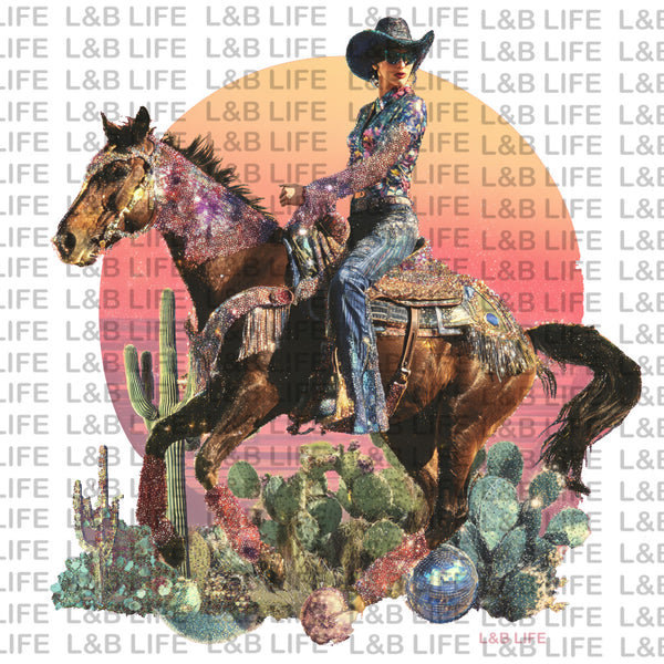 SUNSET COWGIRL