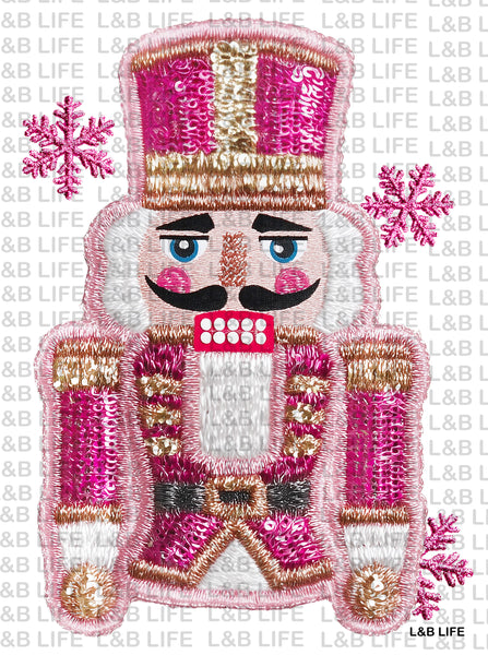 PINK SNOWFLAKE NUTCRACKER