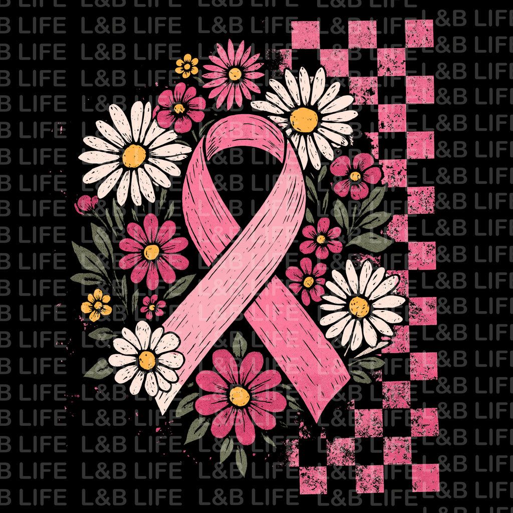 CHECKER PINK RIBBION