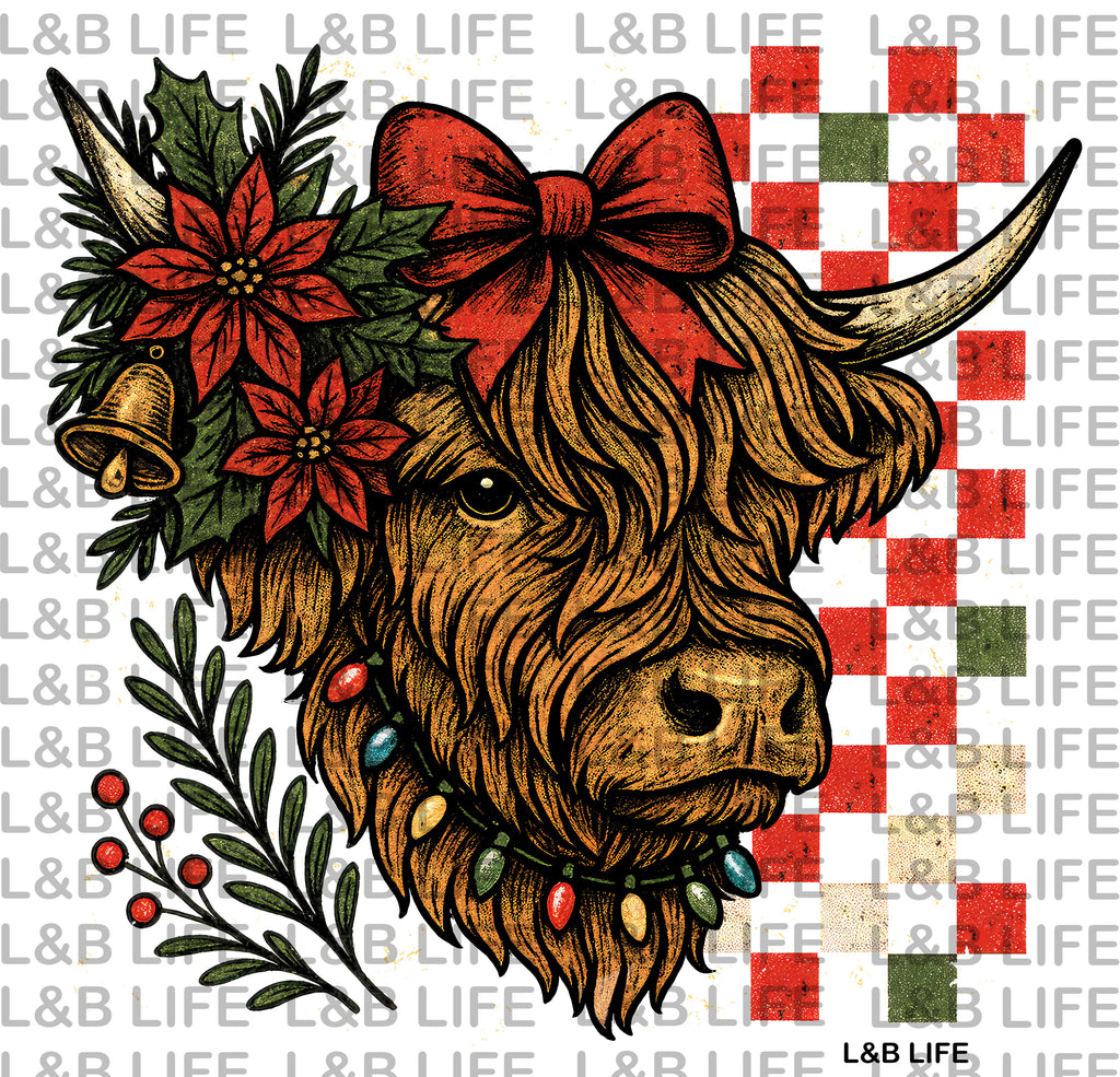 CHECKER BOW COW