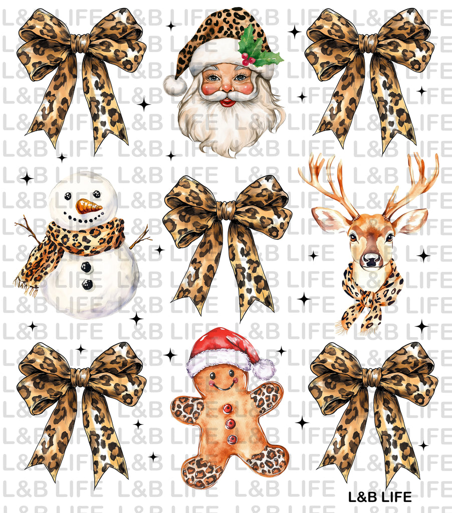 LEOPARD BOW SANTA