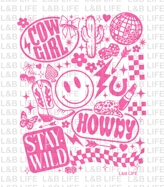 PINK HOWDY COWGIRL