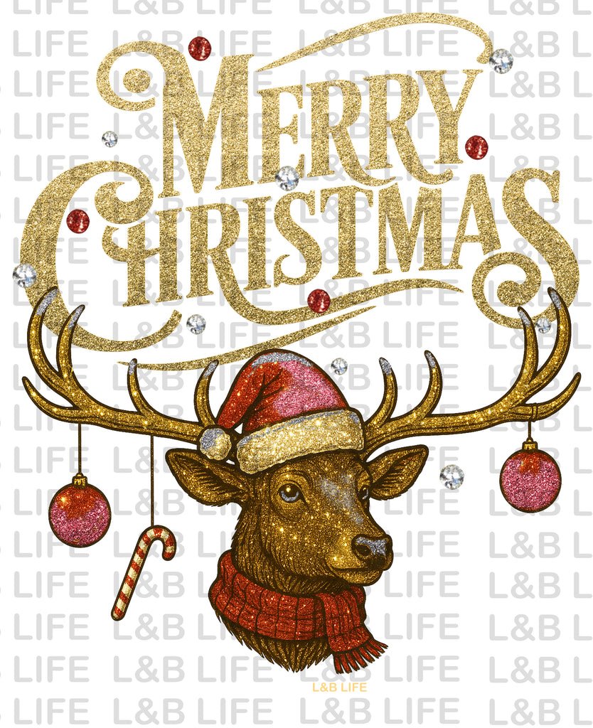 MERRY CHRISTMAS HAT DEER