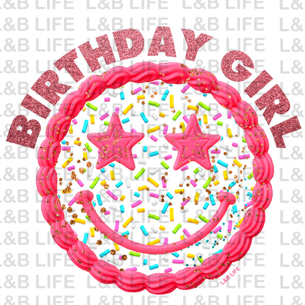 BIRTHDAY GIRL STAR FACE