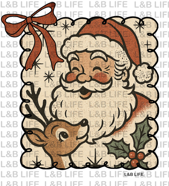SANTA DEER STAMP