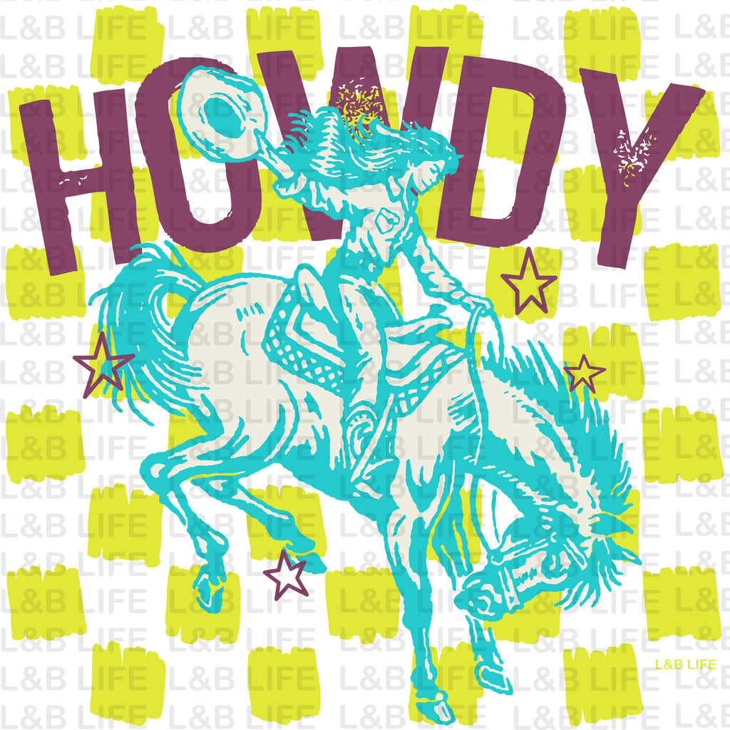 HOWDY CHECKER COWGIRL