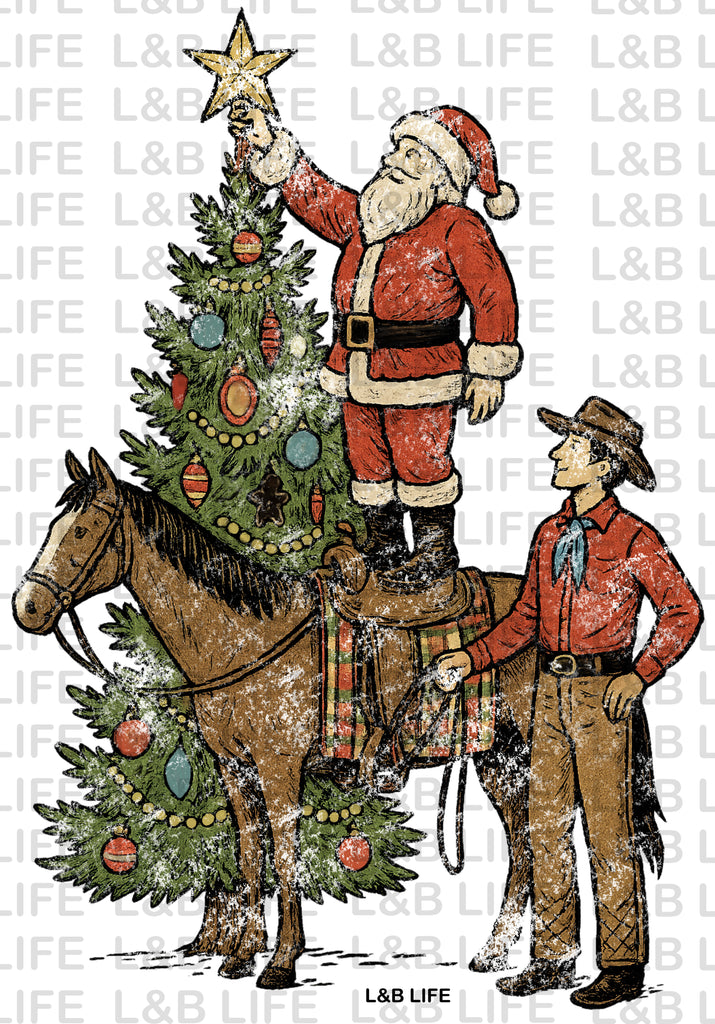 COWBOY SANTA TREE