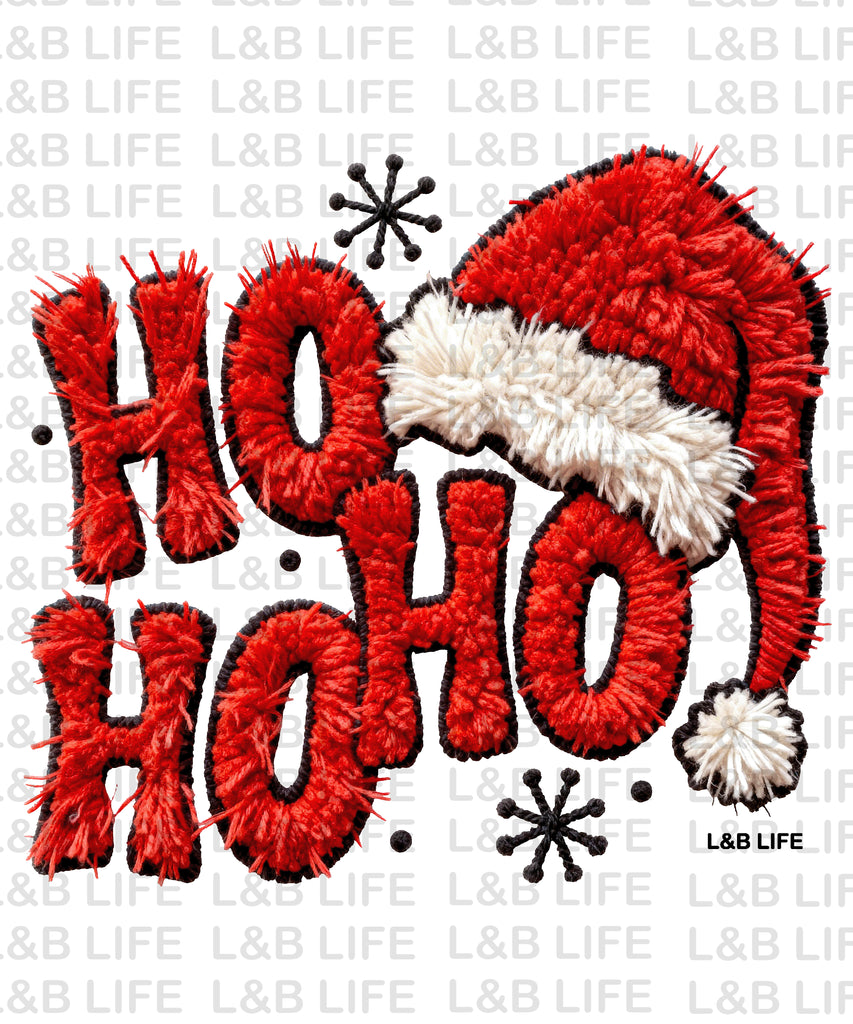 HO HO HO SANTA HAT
