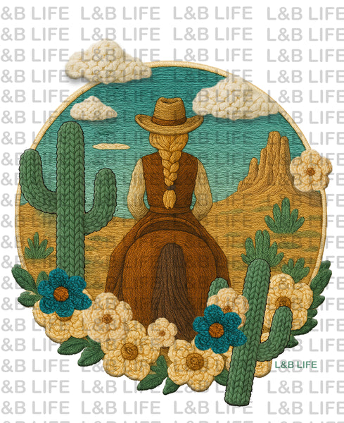 CACTUS DESERT COWGIRL