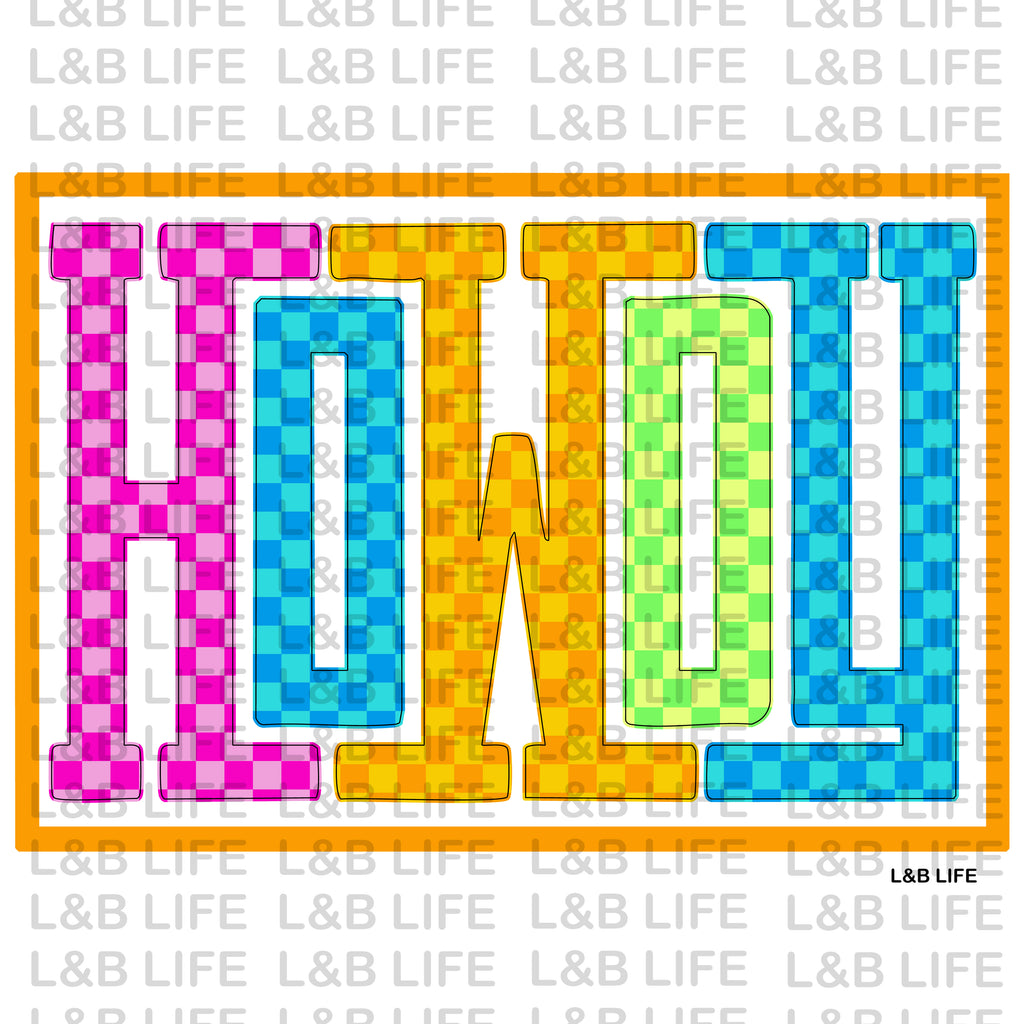 COLORFUL CHECKER HOWDY