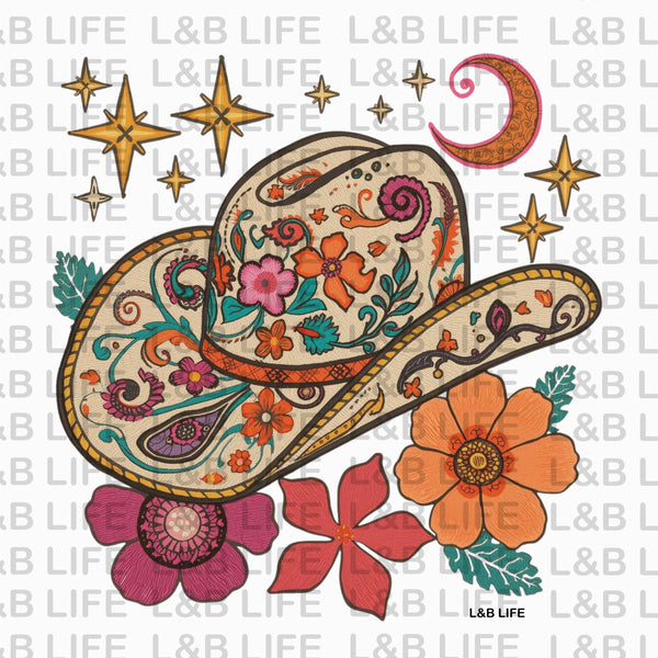 FLOWER COWBOY HAT