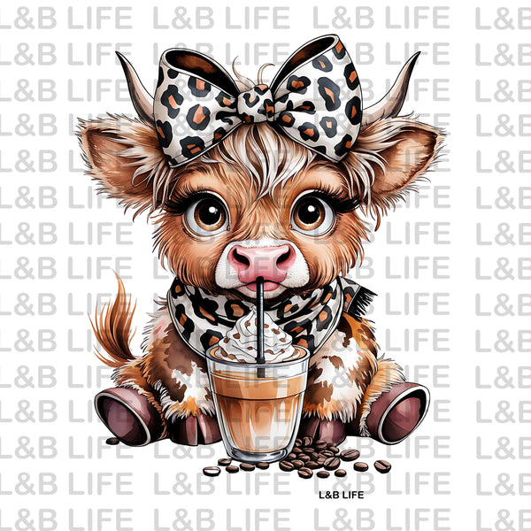 LEOPARD BOW COW