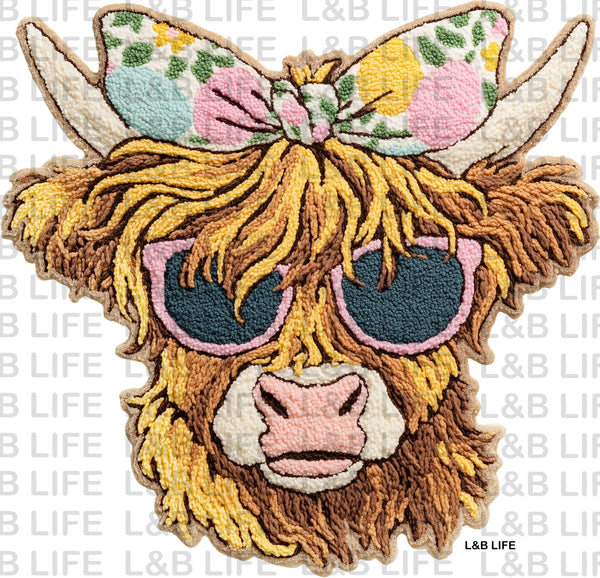 FLORAL BOW COW