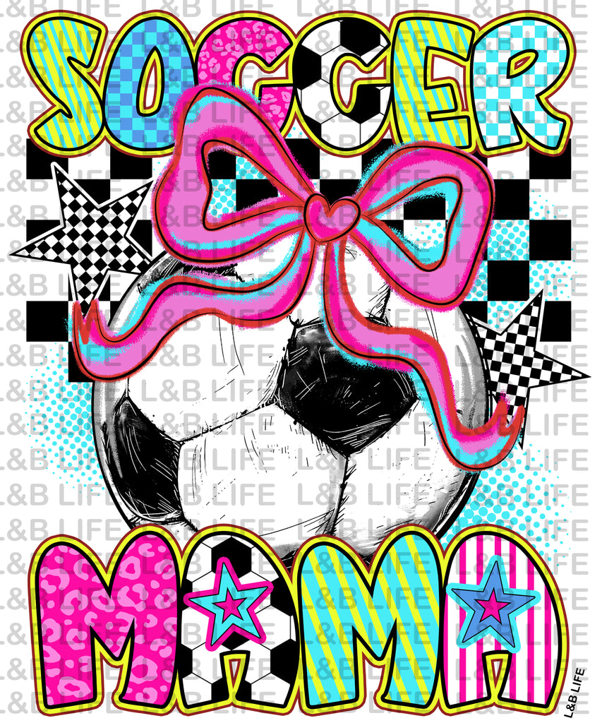 NEON SOCCER MAMA