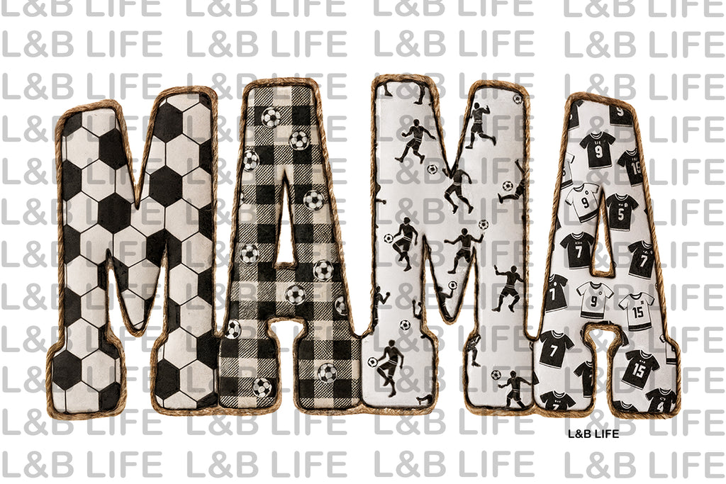 MAMA SOCCER PLAID