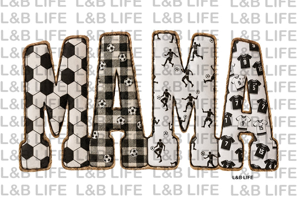 MAMA SOCCER PLAID