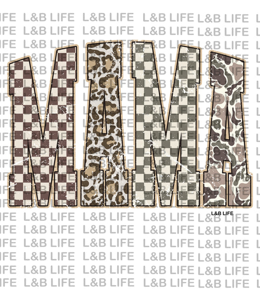 MAMA CAMO CHECKERS