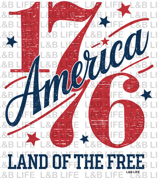 1776 AMERICA LAND OF THE FREE