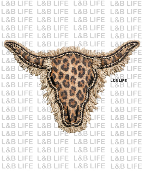 LEOPARD STEER HEAD