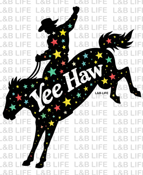 YEE HAW STARS COWBOY