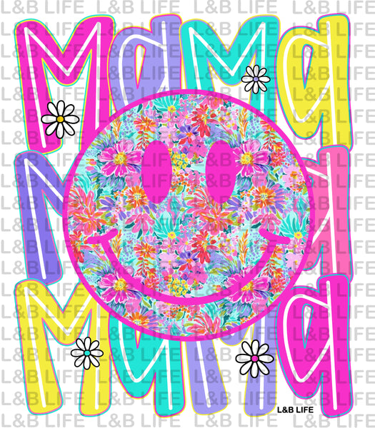 MAMA MAMA MAMA NEON SMILEY