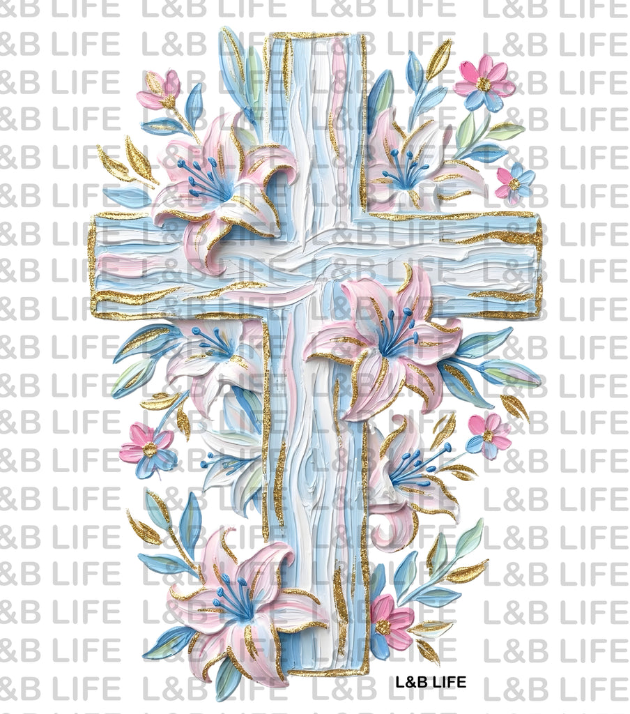 LILLY WATERCOLOR CROSS