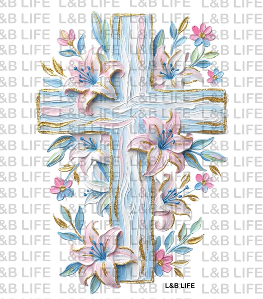LILLY WATERCOLOR CROSS