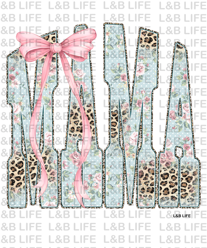 MAMA FLORAL BOW