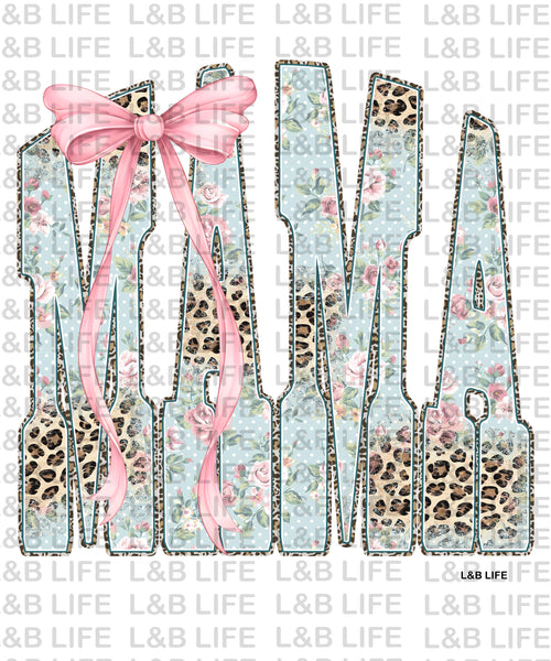 MAMA FLORAL BOW
