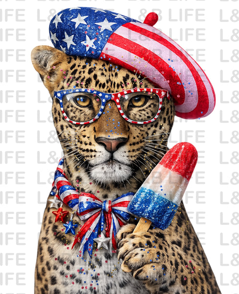 LEOPARD WITH POPICLE